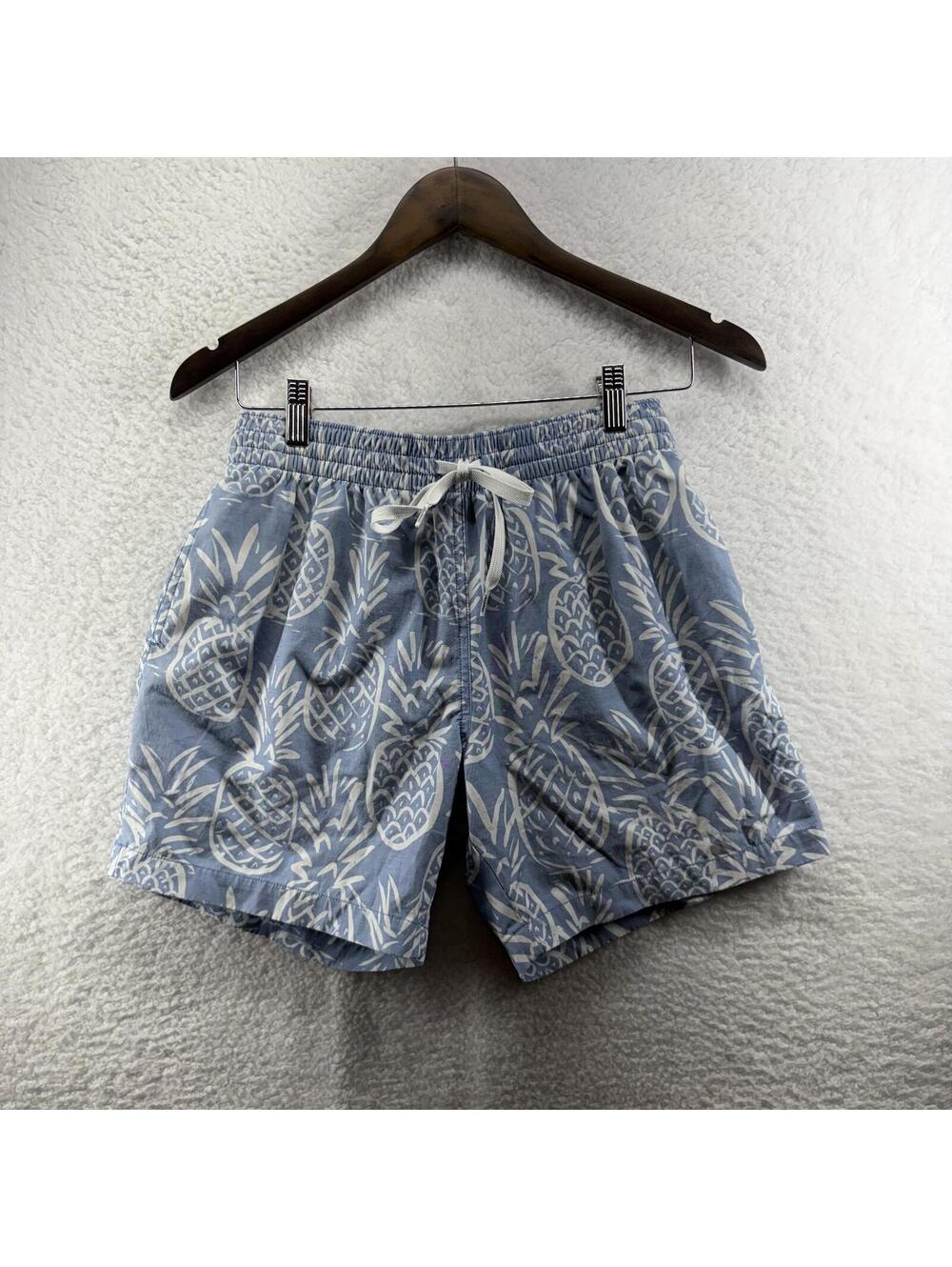 Chubbies Swim Short Trunk The Thigh-Napples 5.5" Pineapples Blue Mens Small